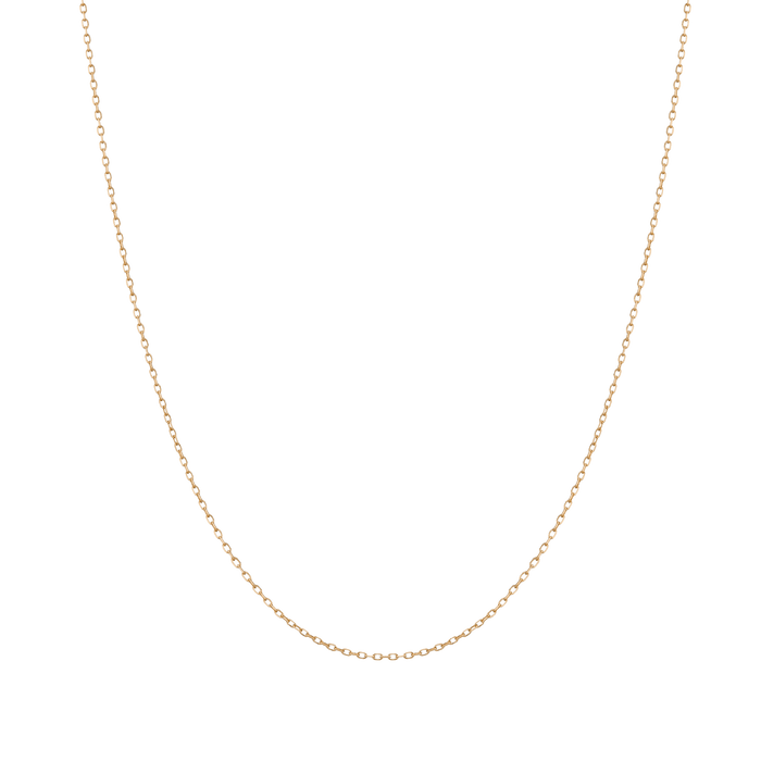 Diamond Cut Chain Necklace Vermeil 14K 18K Yellow Gold First