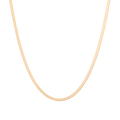 Gold Herringbone Chain Necklace