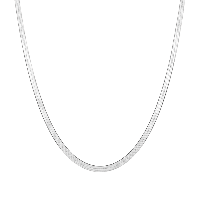 Gold Herringbone Chain Vermeil White Gold 4mm 16in 18in First