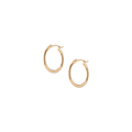 Gold Hoop Earrings - 2mm (20mm)