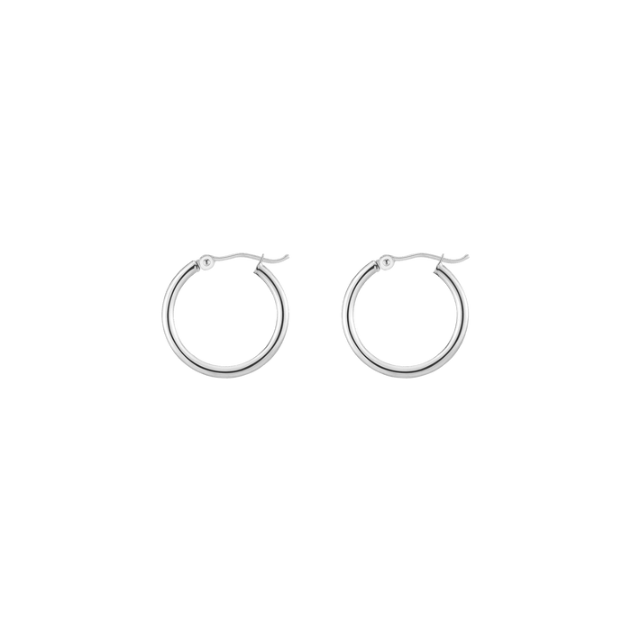 Gold Hoop Earrings - 2mm (20mm)