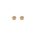 Gold Knot Stud Earrings 14k Yellow Gold Large First