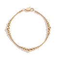 Graduated Ball Chain Bracelet Stainless Steel Yellow Gold 6.5in 7in 7.5in First