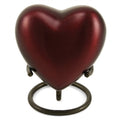 Grecian crimson cremation keepsake heart cremation supplies and equipment product