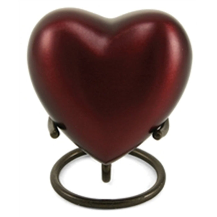 Grecian crimson cremation keepsake heart cremation supplies and equipment product
