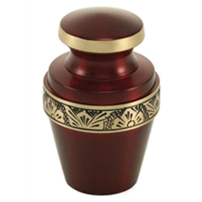 Grecian crimson cremation keepsake urn cremation supplies and equipment product