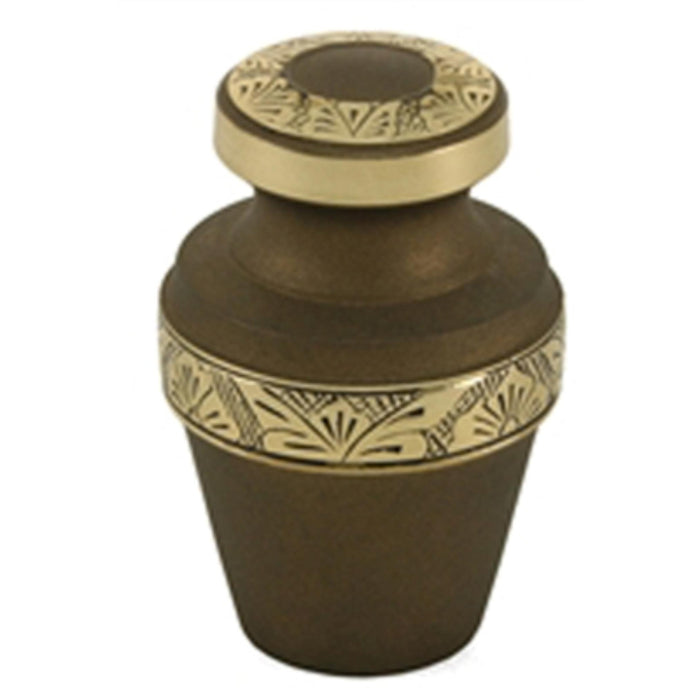 Grecian rustic bronze cremation urn keepsake urn cremation supplies and equipment product