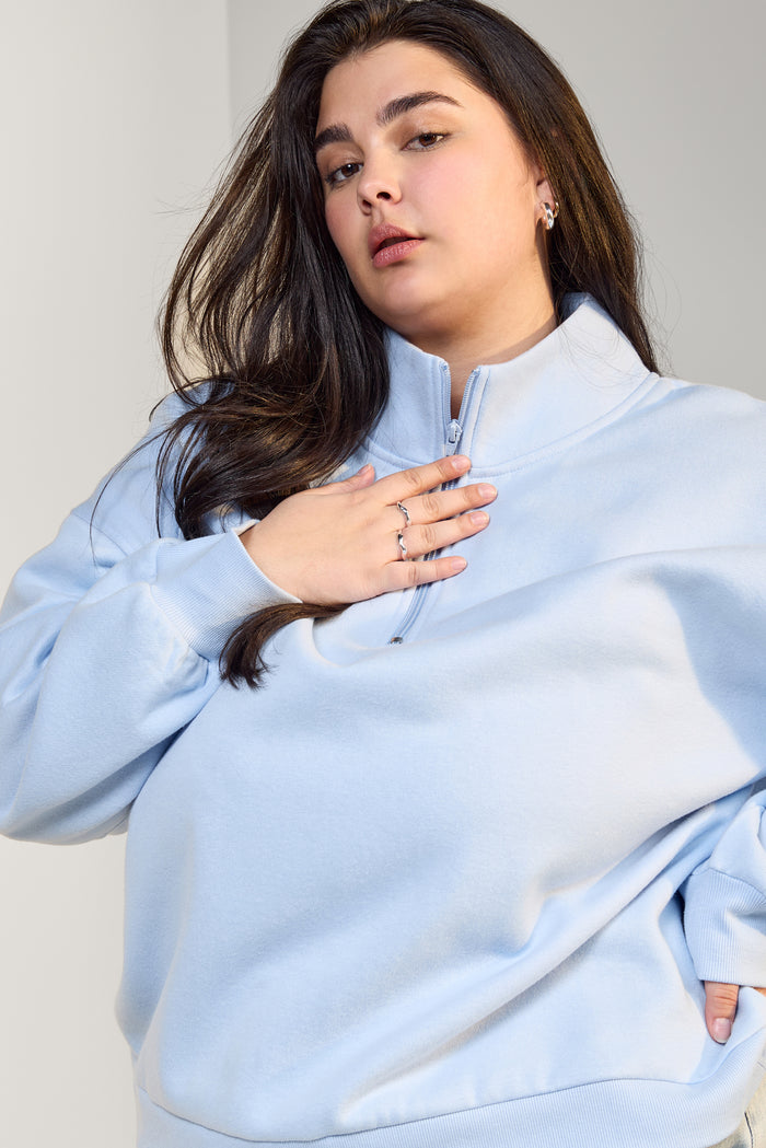 Half-Zip Fleece Sweater - 9188