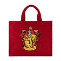 Harry Potter Gryffindor Crest Sherpa Travel Burgundy Red Tote Bag with Trolley band and adjustable removable shoulder strap