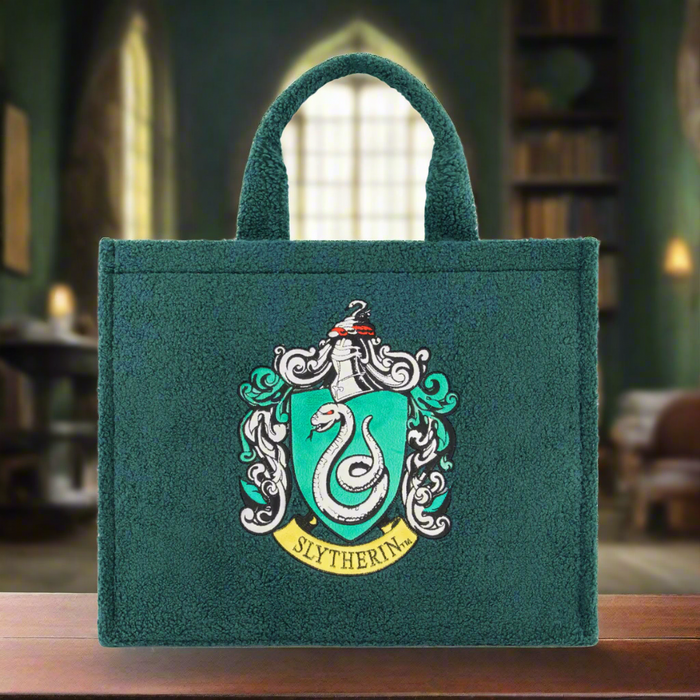 Harry Potter Slytherin Crest Tote with Trolley Strap