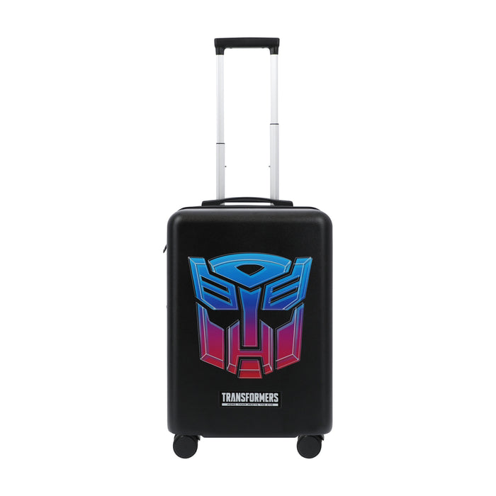 Black hasbro transformers 22.5" carry-on spinner suitcase luggage by Ful