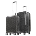 Hello Kitty All Over Print Hard-sided Pink Spinner Luggage 2 pc Set, Black