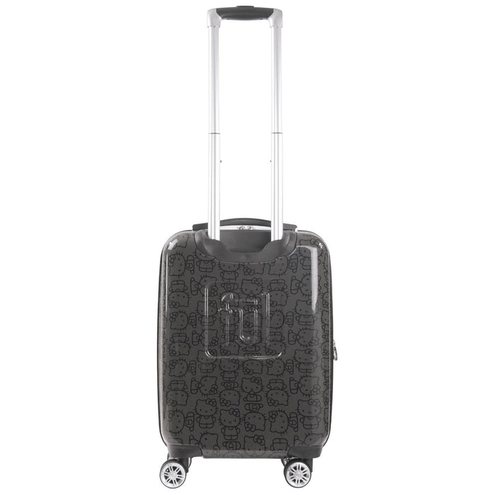 Hello Kitty Pose All Over Print 22" Hardsided Luggage Black Carry-on Spinner Suitcase