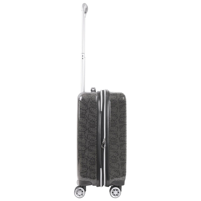 Hello Kitty Pose All Over Print 22 inch Hardsided Luggage Black Carry on Spinner Suitcase