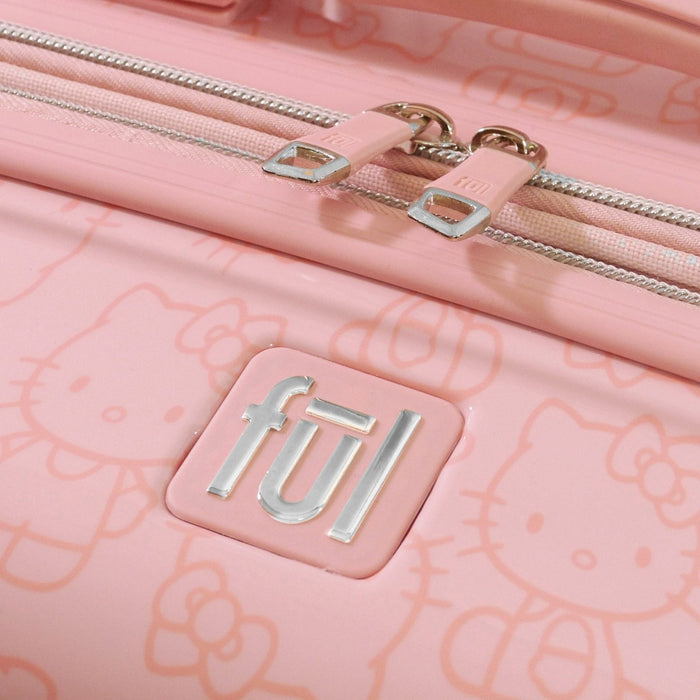 Hello Kitty Pose All Over Print 21" Hardsided Luggage Pink Carry-on Spinner Suitcase