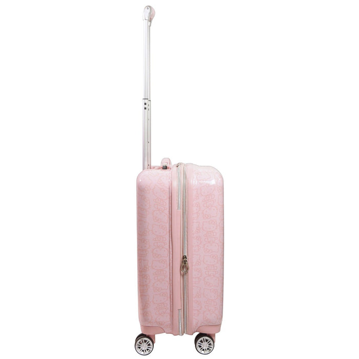 Hello Kitty Pose All Over Print 21" Hardsided Luggage Pink Carry-on Spinner Suitcase
