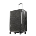 Hello Kitty Pose All Over Print 29.5" Hard-Sided Luggage Black checked spinner suticase