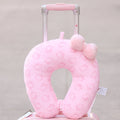 Hello Kitty Ful logo travel neck pillow pink