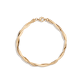 Herringbone Twist Bracelet Vermeil Yellow Gold 6.5in 7in First