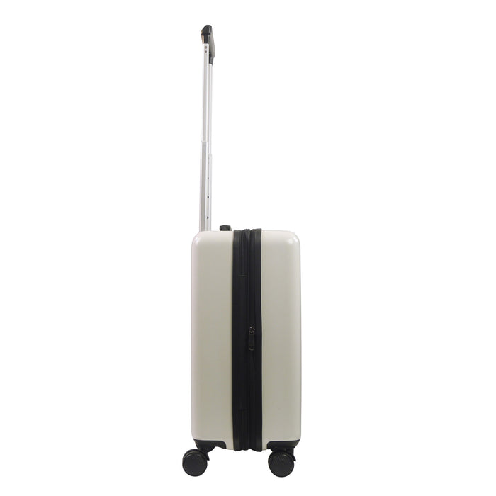Home Alone Ful 22.5" Carry-On  Home Alone For the Holidays logo White Spinner Suitcase Hard Side Rolling Luggage