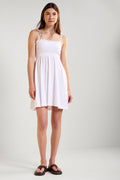 Honeycomb Dress with Tied Straps - 2231