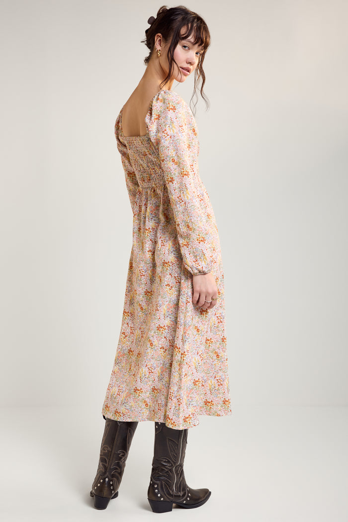 Honeycomb Weave Long Dress - 2127