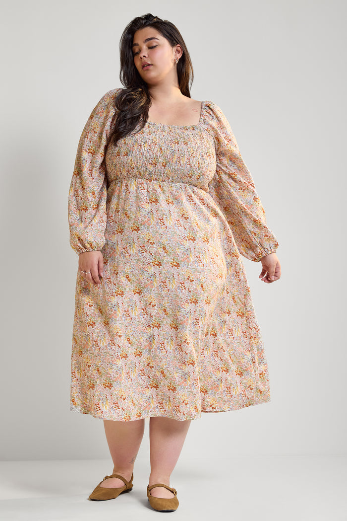 Honeycomb Weave Long Dress - 2127