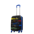 MATTEL Ful Hot Wheels 20.5" Black and Blue Kids Spinner Suitcase Rolling Carry-on Luggage