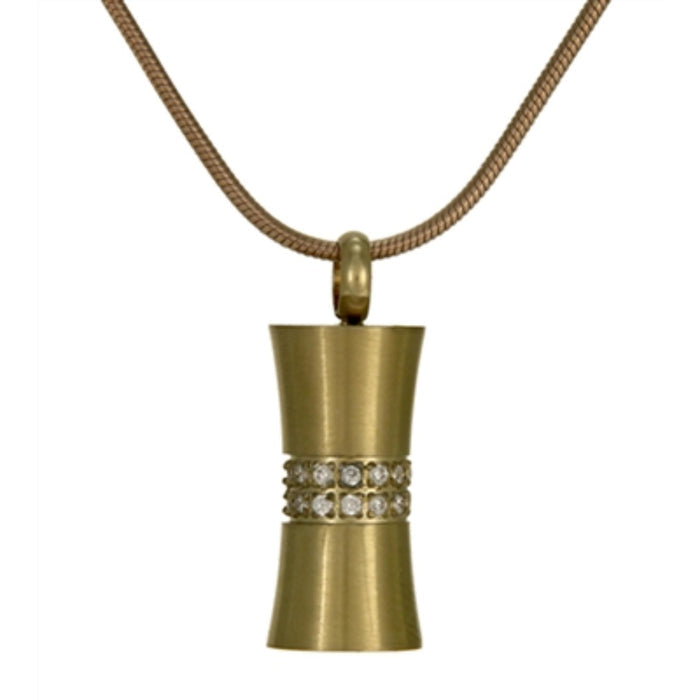 Hourglass cremation pendant - bronze cremation supplies and equipment product