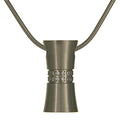 Hourglass cremation pendant-pewter cremation supplies and equipment product