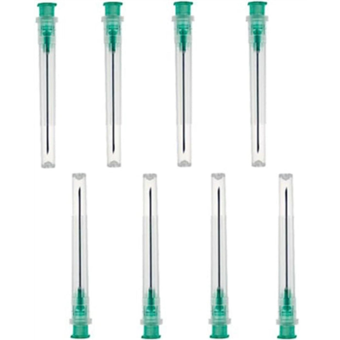 Hypodermic needles-disposable 1 1/2" x 21 gauge used in funeral service operations, from lynch supply