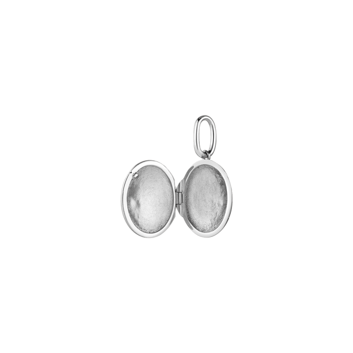 Infinity Locket Pendant Vermeil White Gold