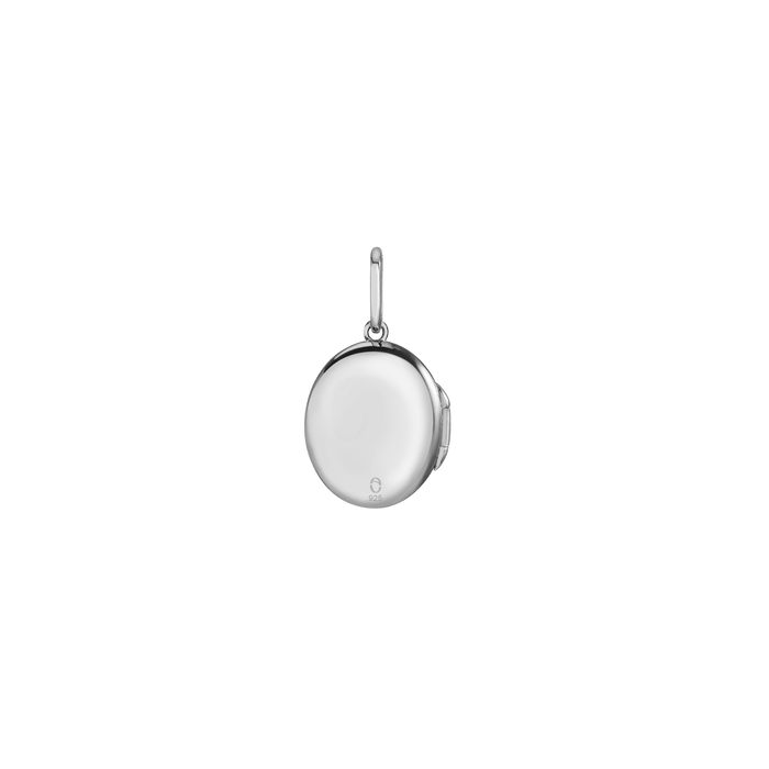 Infinity Locket Pendant Vermeil White Gold