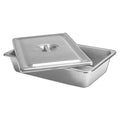 Instrument tray with cover and handle used in funeral service operations, from lynch supply