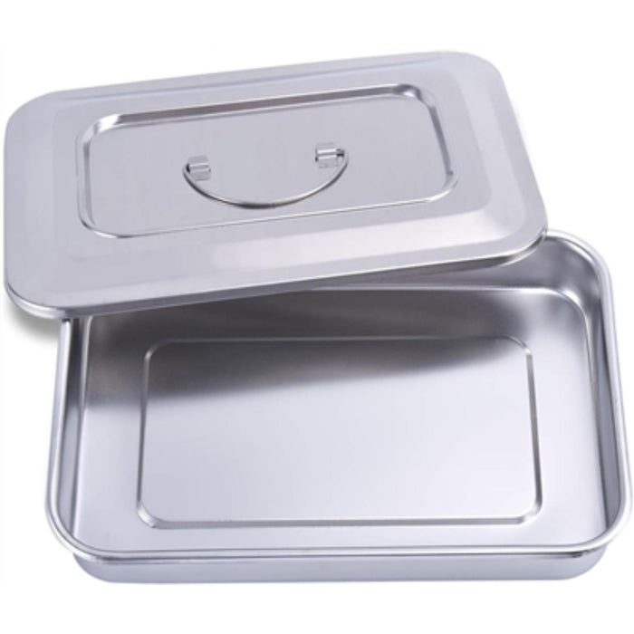 Instrument tray with cover used in funeral service operations, from lynch supply