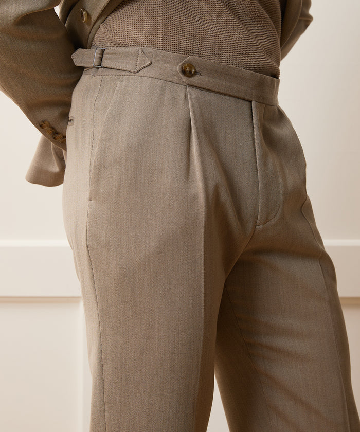 Italian Cavalry Twill Side Tab Trouser