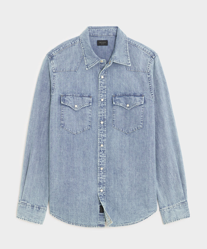 Italian Denim Western Shirt