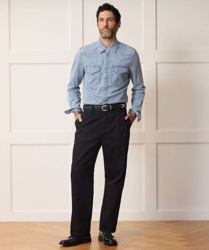 Italian Denim Western Shirt