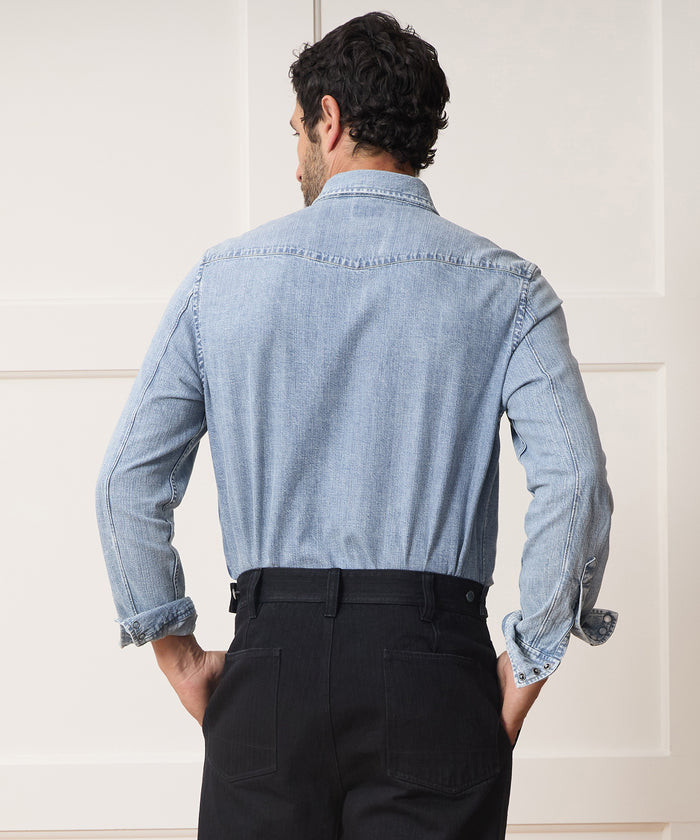 Italian Denim Western Shirt