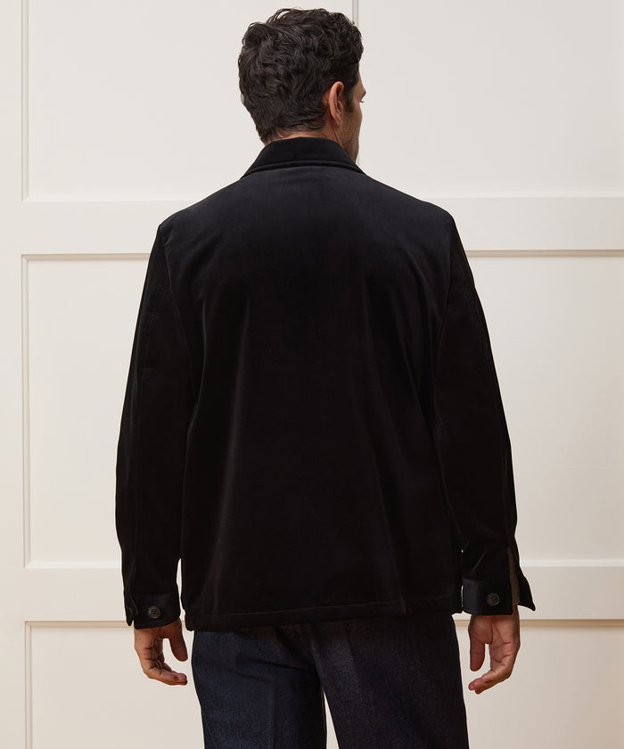 Italian Velvet Tailored Chore Coat
