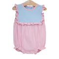 Jellybean Ruby Bubble- Light Blue and Pink Stripe