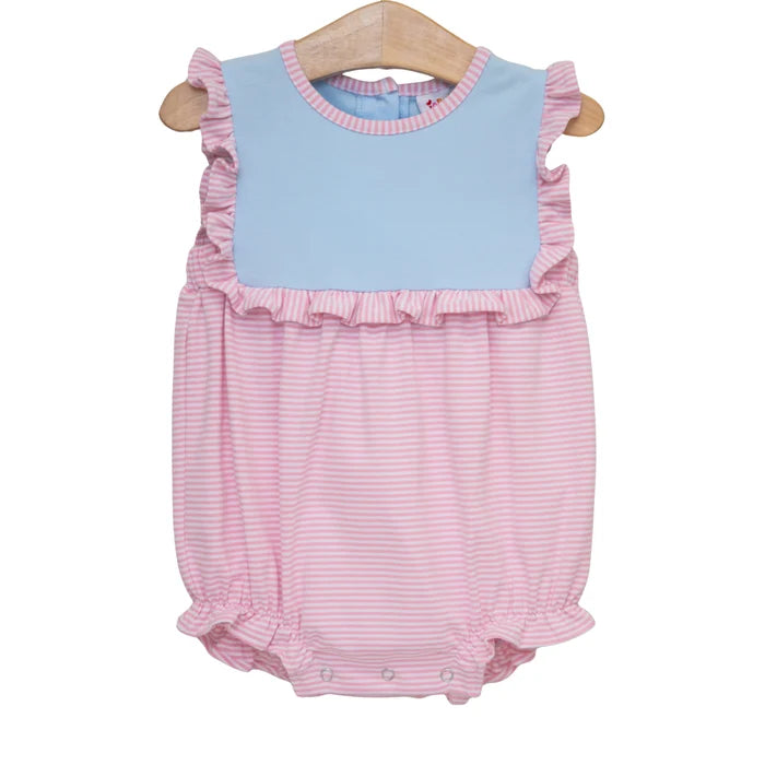 Jellybean Ruby Bubble- Light Blue and Pink Stripe