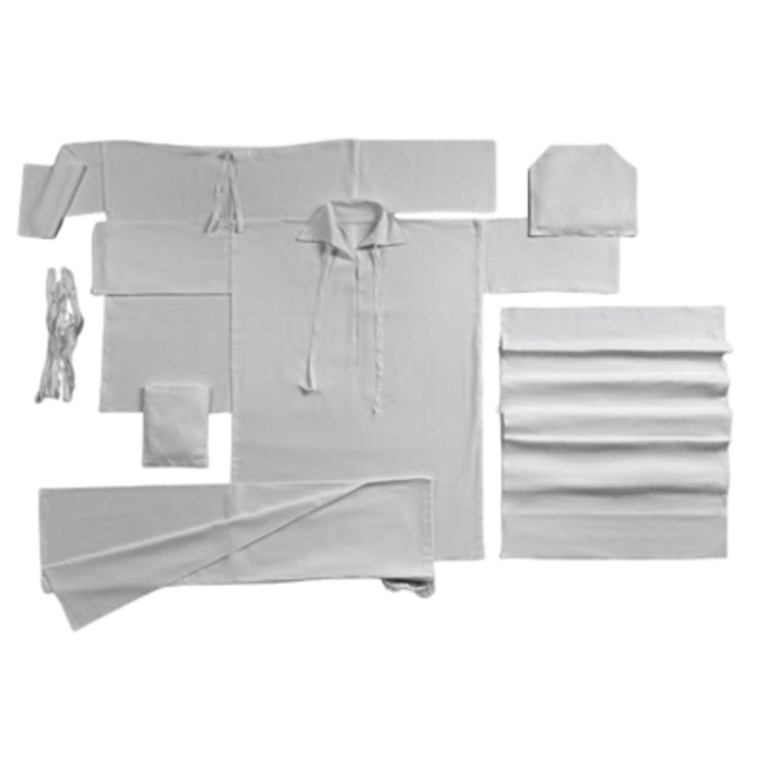 Jewish shroud set for men-muslin used in funeral service operations, from lynch supply