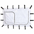 Jumbo emergency pouch-white curved zipper used in funeral service operations, from lynch supply