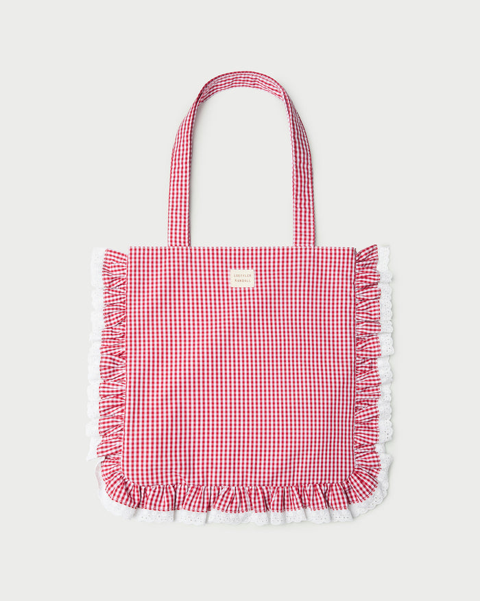 Color: White/Red Gingham