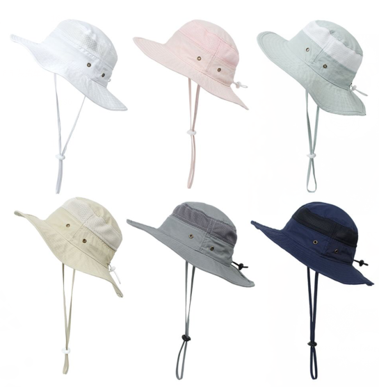Kids vented fishing hat