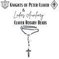 Knights (Black) Claver Rosary Beads