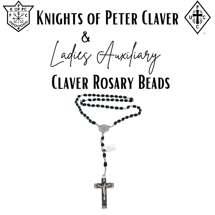Knights (Black) Claver Rosary Beads