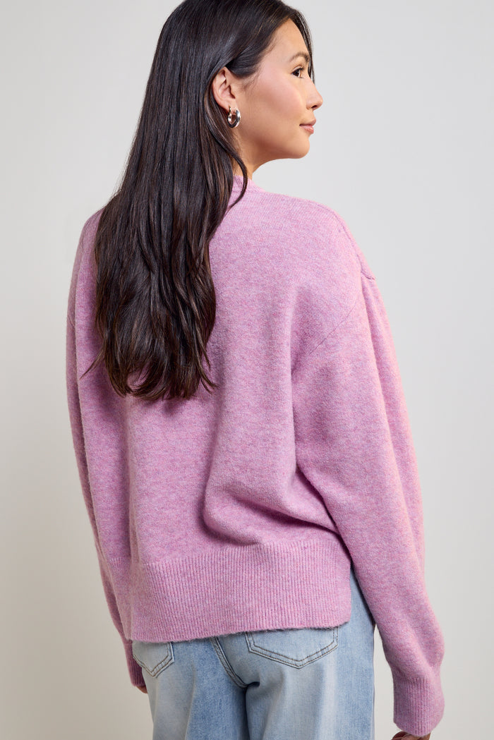 Knit Sweater with Slits - 8111