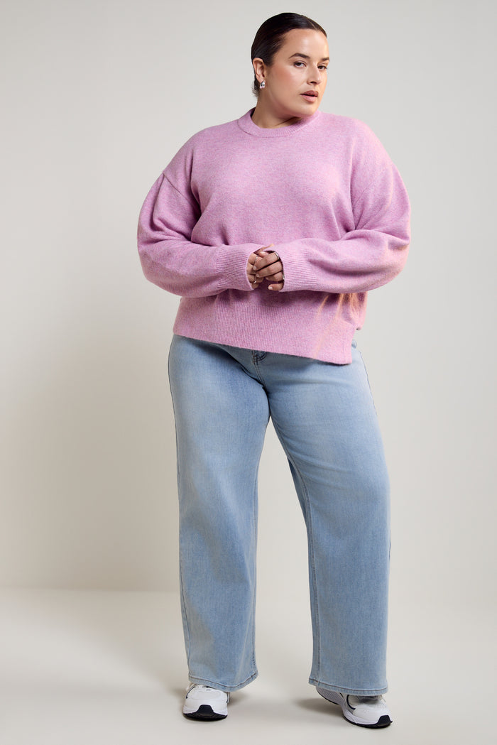 Knit Sweater with Slits - 8111